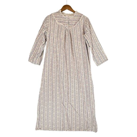 Floral Striped Nightgown - Picture 2 of 12